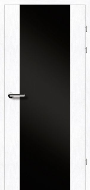 Межкомнатная дверь BRAMA 17.3 черное стекло