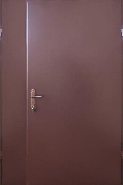 Входная дверь Форт-М Техническая коричневая шагрень 1200 мм