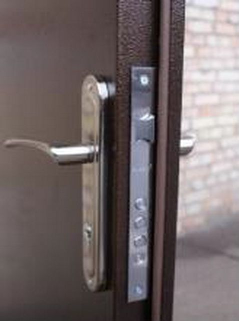 Входная дверь Форт-М Техно 1 коричневая шагрень 1200 мм