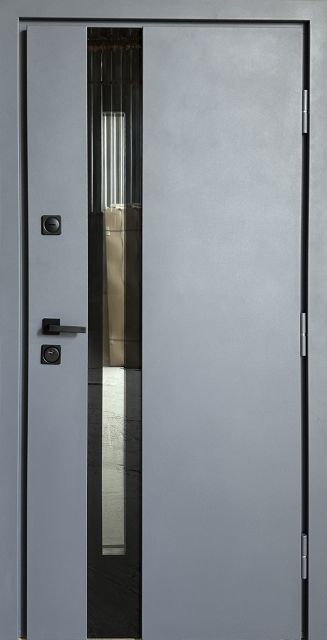 Входная дверь Redfort Сильвер со стеклопакетом 960 мм улица
