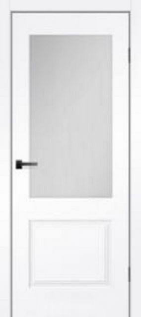 Міжкімнатні двері Korfad Exellence MONARCH GLASS Біла емаль