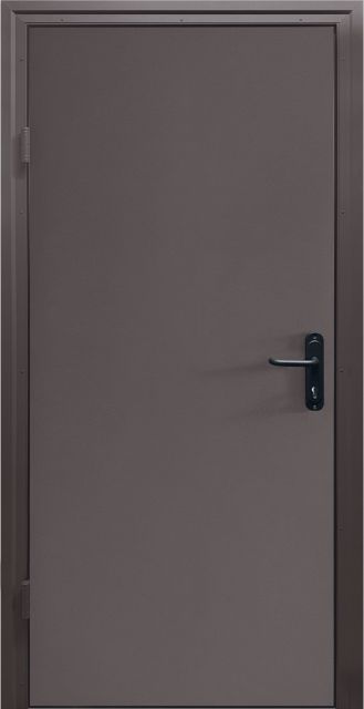 Входная дверь техническая CITY TECHNO 1 коричневая 860 мм