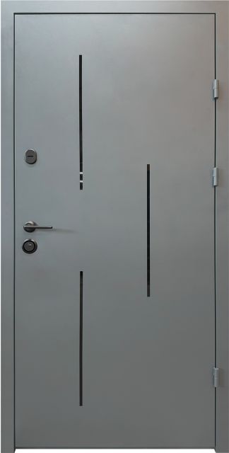 Входная уличная дверь CITY LIGHT 3 — Ral 7016 антрацит, 960 мм