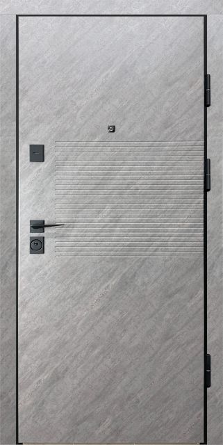 Вхідні двері в квартиру CITY MAX 3 — зріз каменю, 860 мм