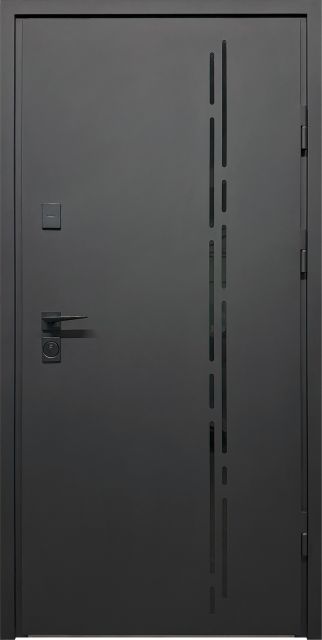 Вхідні двері в будинок CITY PRO 2 — чорний муар, 860 мм