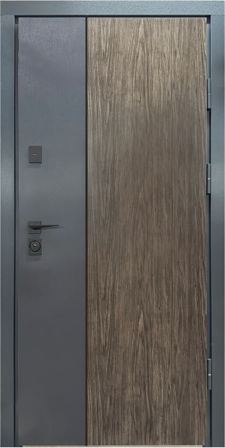 Вхідні двері для будинку CITY LUX 1 — дуб вулканічний, 860 мм