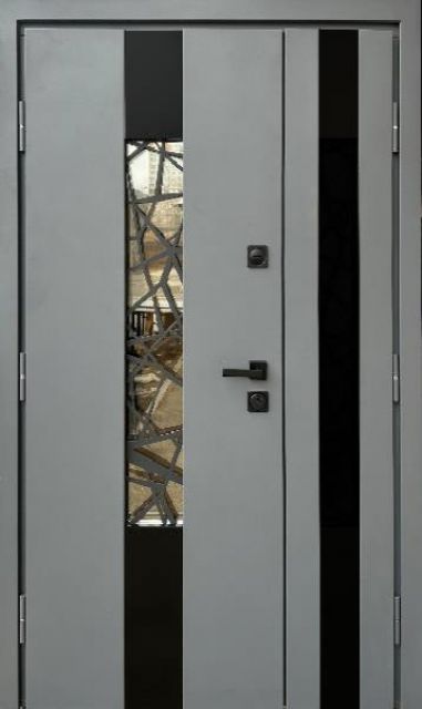 Вхідні двері Strong Плаза Метал-МДФ з терморозривом 1200 мм вулиця