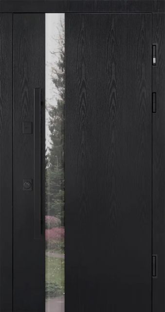 Вхідні двері ABWEHR Модель Carat 536 Termix Black Wood 960 мм вулиця
