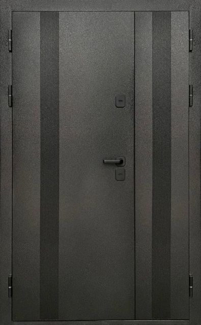 Вхідні двері БЦ Термос метал/МДФ із терморозривом 1200 мм для вулиці